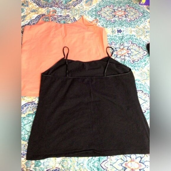Women's Black and Orange Tank Tops xL  (11y) - Picture 2 of 12